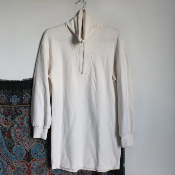 Zara 3/4 Zip Sweater Dress Size Small - Picture 2 of 5